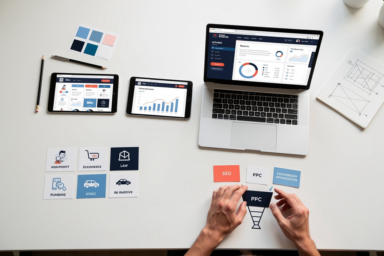 Dog and Rooster, Inc. professional team delivering integrated Web Design, SEO, and Google Ads services for San Diego businesses